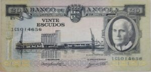 Nota de Angola, 20$00, 10/06/1962
