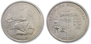 1999 - Moeda de 200$00 - Brasil