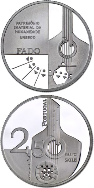 2015 - Portugal - 2,50 € - O Fado
