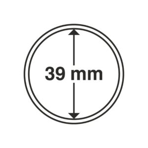 Cápsulas redondas para moedas CAPS, 39 mm - 315 148