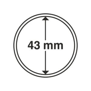 Cápsulas redondas para moedas CAPS, 43 mm - 322 622