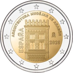 2020 - Espanha - 2 euro - Arquitetura Mudéjar de Aragão