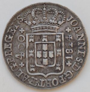Cruzado Novo de prata, D. João Príncipe Regente de 1814