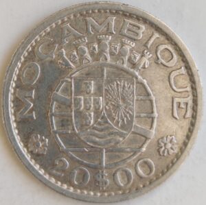 20$00 de 1955, prata - Moçambique