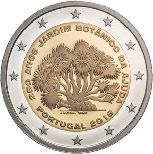 2018 - Portugal - 2 euros - Jardim Botânico da Ajuda
