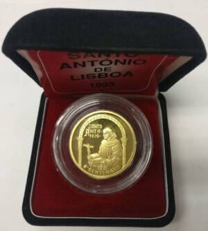 1995 - 500$00 Ouro PROOF - Santo António