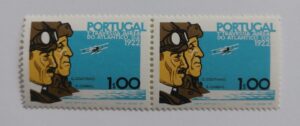 1972 - Selo nº 1171a - Par novo, 1$00, denteado 13 1/2 - Cinquentenário da 1ª Travessia Aérea Lisboa-Rio de Janeiro