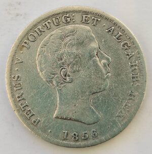 500 Réis de prata, D. Pedro V de 1856