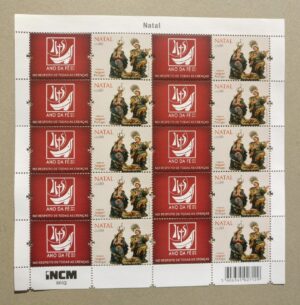 2013 - Folha miniatura Nº 74 - Corporate Nº 15 - " Ano da Fé 2012/2013" - Natal