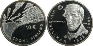 2006 - Finlândia - 10€ Proof - J.V. Snellman