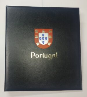 2015/2018 - NºIX - DAVO Luxo Portugal - Álbum + caixa e folhas, com tiras Hawid