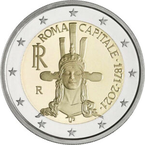 2021 - Itália - 2 euros - Roma, Capital de Itália