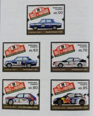 2017 - Série nº 4837/41 - 50  anos - Rally de Portugal