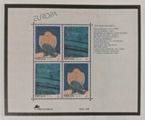 1993 - Bloco  nº 138 - Europa Açores. Arte Contemporânea