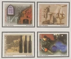 1998 - Série nº 2523/26 - 250 anos da Indústria Vidreira na Marinha Grande