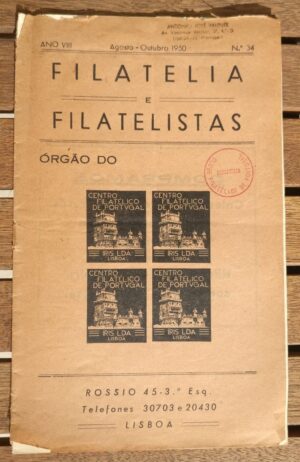 1950 - Nº 34 - Filatelia e Filatelistas, Ano VIII -  Agosto - Outubro
