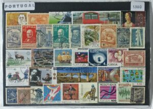 f - Portugal - Pacote de 1500 selos diferentes