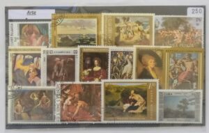 Arte - Pacote de 250 selos diferentes