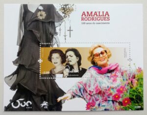 2020 - Bloco nº 640 - Amália Rodrigues - 100 Anos do Nascimento