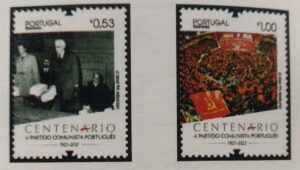 2021 - Série nº 5334/35 - Centenário do Partido Comunista português 1921-2021
