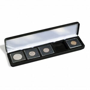 Estojo NOBILE para 5 moedas, em cápsula QUADRUM em Preto - 339 266