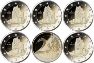 2023 - Alemanha - 2 euros - Hamburgo - Elbphilharmonie (5 Letras)