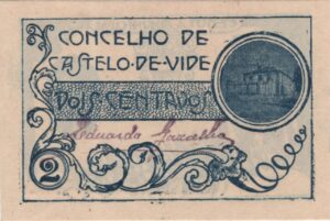 Cédula, Concelho de Castelo-de Vide - 2 Centavos