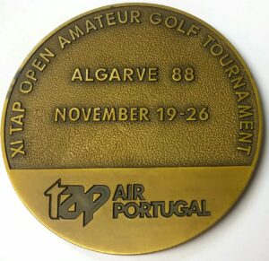 Medalha - TAP - XI Torneio de Golf amador