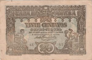 Cédula, Casa da Moeda - 20 Centavos - Série AE