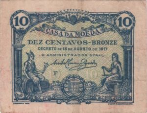 Cédula, Casa da Moeda - 10 Centavos - Série F