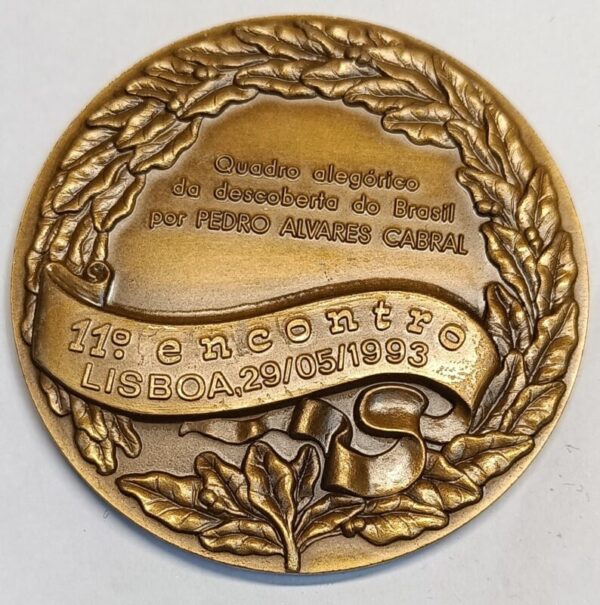 Medalha, 11º encontro / Banco Portugal / Descoberta do Brasil, por Pedro Alvares Cabral - Image 2