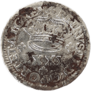 Tostão em prata, D. Pedro II 1683/1706