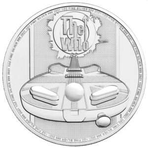 Inglaterra 2021 - 1 Onça (1 oz) de prata fina, THE WHO - Music Legends