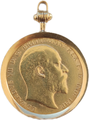 Inglaterra, Libra - Eduardo VII 1910 - Com aro