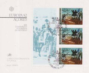 1982 - Bloco usado nº 45 - Europa CEPT, Açores