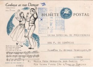 1963 - Inteiro postal circulado, Viseu/Lisboa