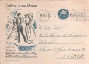 1963 - Inteiro postal circulado em Lisboa