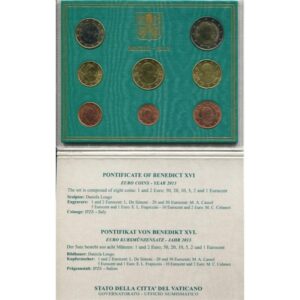 2013 - Vaticano - Série Completa 1 cêntimo a 2 euros, Versão BNC