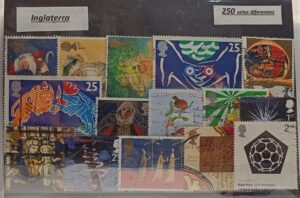 Inglaterra - Pacote de 250 selos diferentes