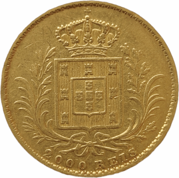 2.000 réis D. Luís I de 1866 - Image 2