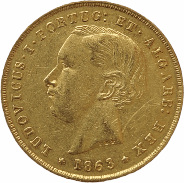5.000 réis D. Luís I, 1863