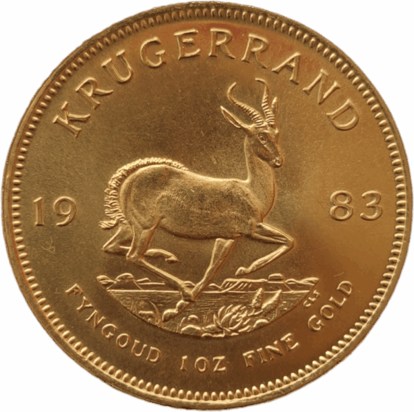 ÁFRICA DO SUL, Krugerrand, 1983 (1 oz OURO)