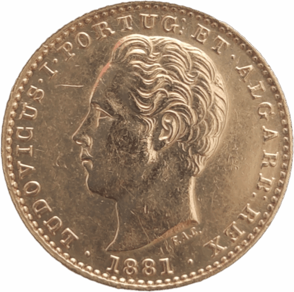 2.000 réis D. Luís I de 1881 ***EMISSÃO, SÓ 1.000 MOEDAS***