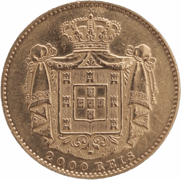 2.000 réis D. Luís I de 1881 ***EMISSÃO, SÓ 1.000 MOEDAS*** - Image 2