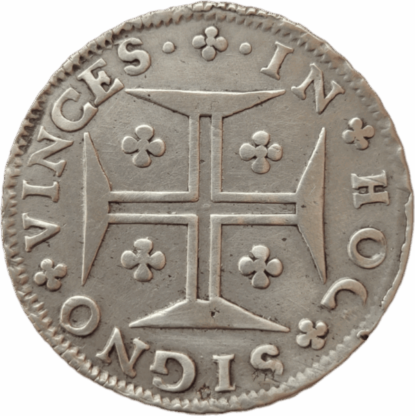Cruzado Novo em prata, D. Pedro II 1688 - Image 2