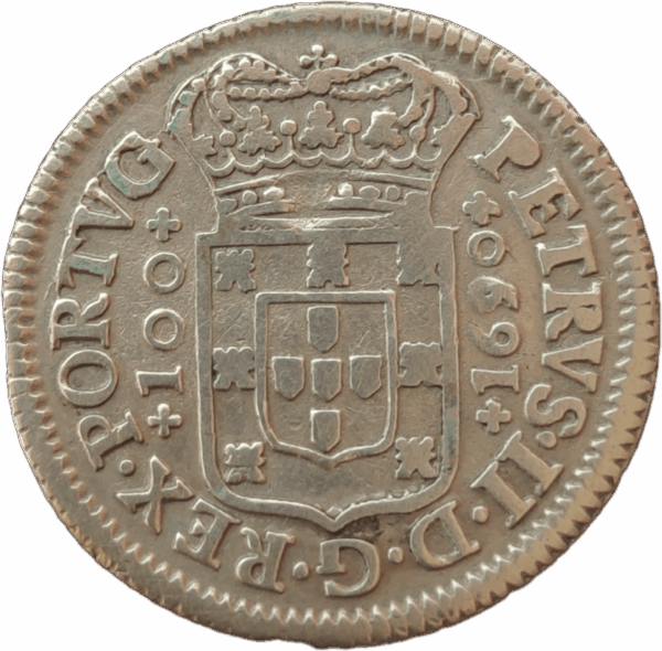 6 vinténs de D. Pedro II - 1690 Porto