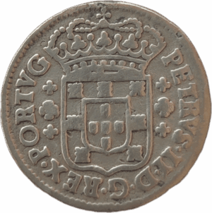 3 Vinténs em prata, D. Pedro II 1683/1706 Porto
