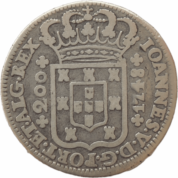12 Vinténs em prata, D. João V 1748