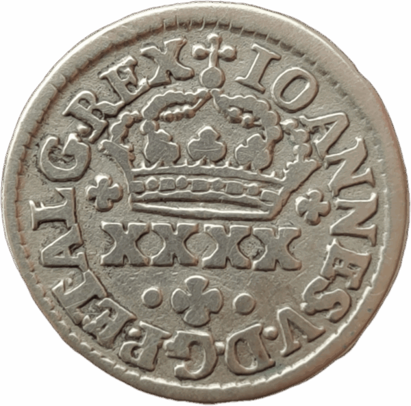 Meio Tostão em prata, D. João V 1706/1750