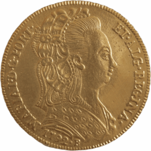 Peça de D. Maria I - 1792 R - Toucado